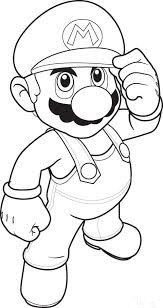 Online coloring book: Super Mario coloring page shows his hat